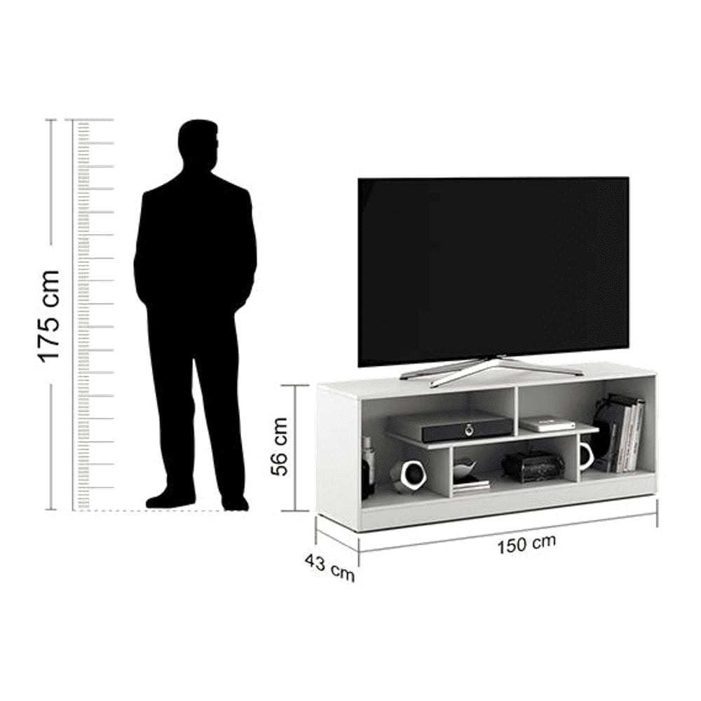Sonic Tv Unit In Frosty White Color