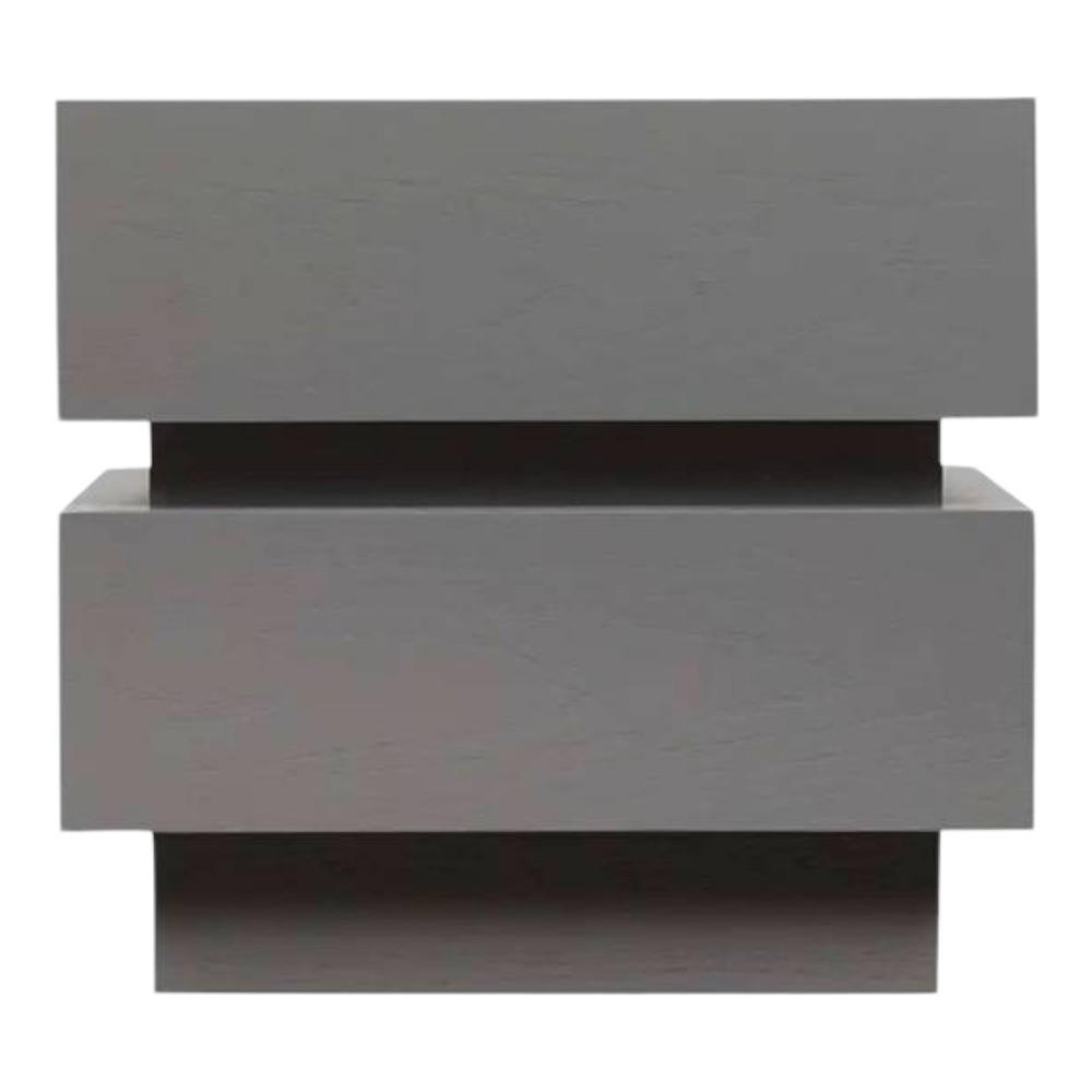 Lagere Series Bedside Table duly polished in Greyish
