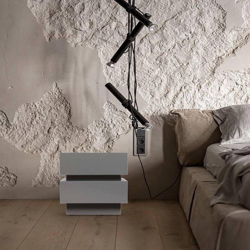 Lagere Series Bedside Table duly polished in Greyish