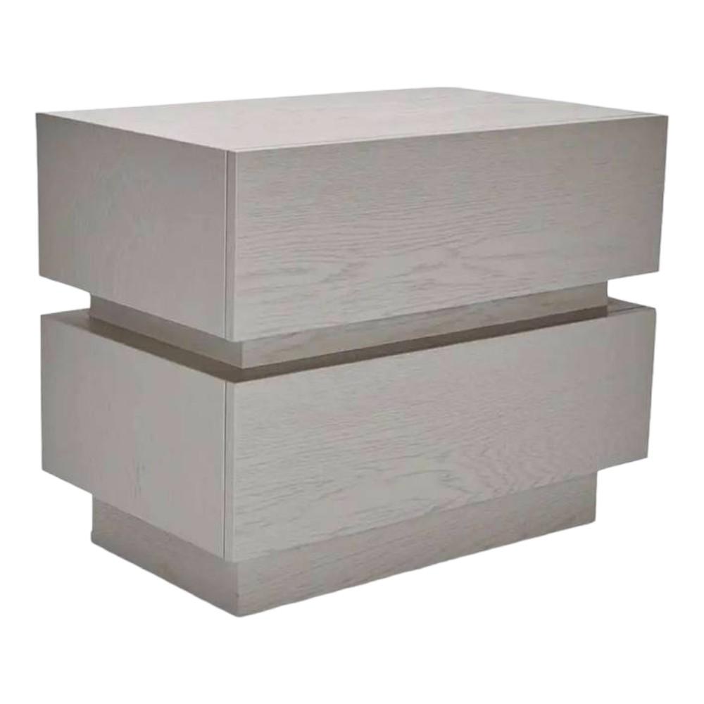 Lagere Series Bedside Table duly polished in Silver