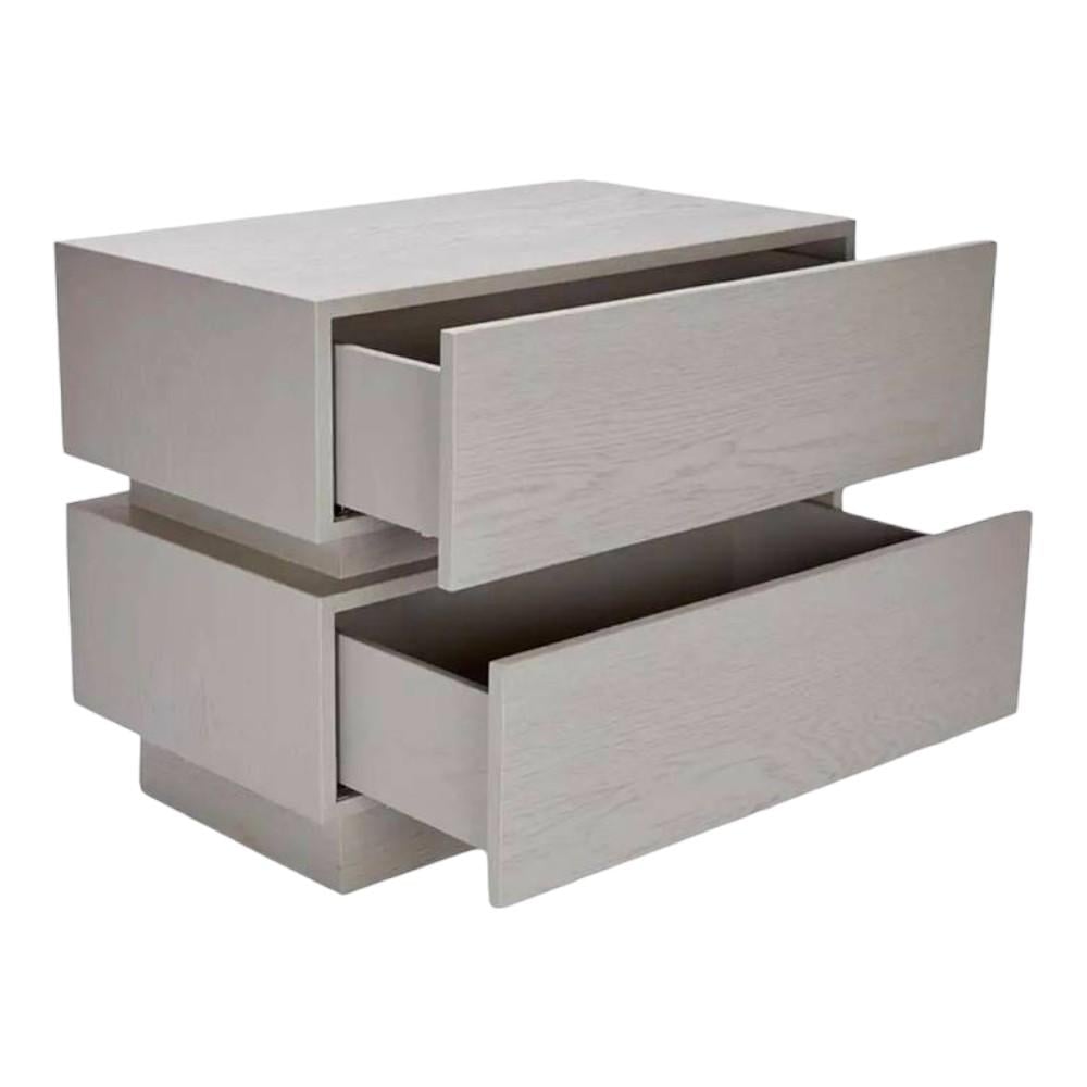 Lagere Series Bedside Table duly polished in Silver