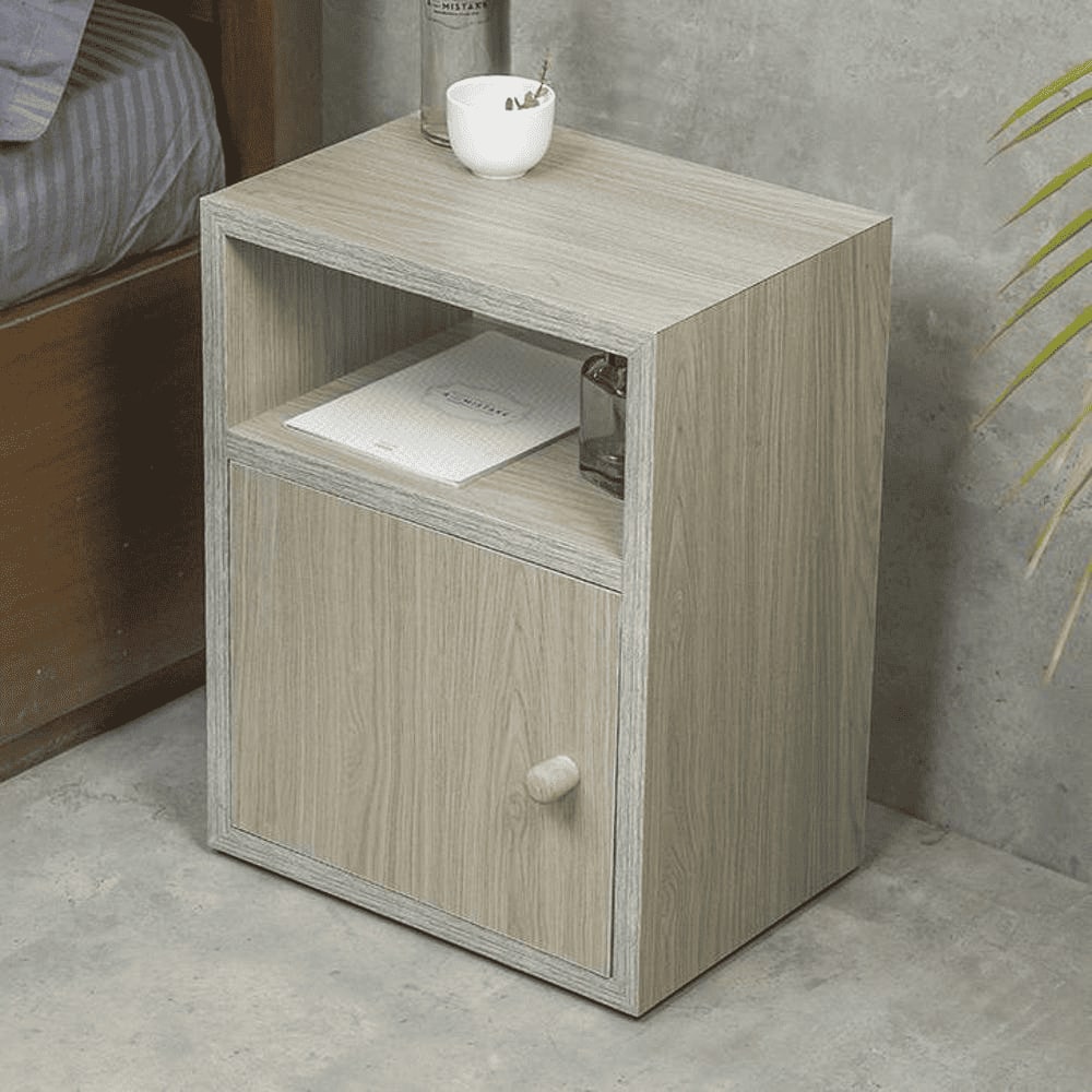 Mica Bedside Pine Hues Chest Side Table
