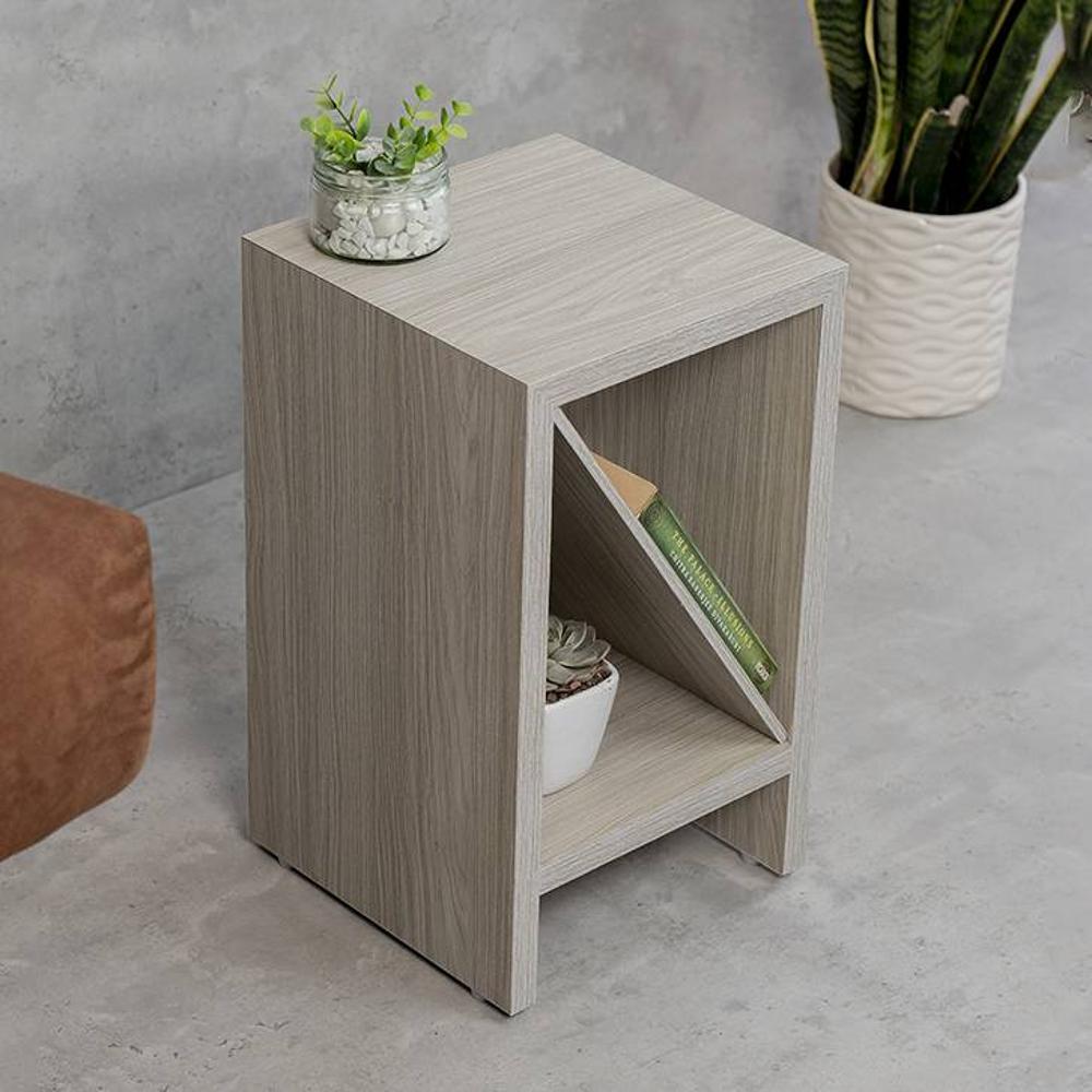 Pine Hues Bevel Mica Side Table