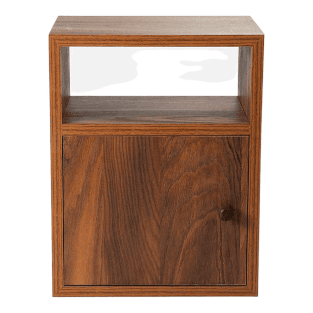 Mica Bedside Teak Hues Chest Side Table