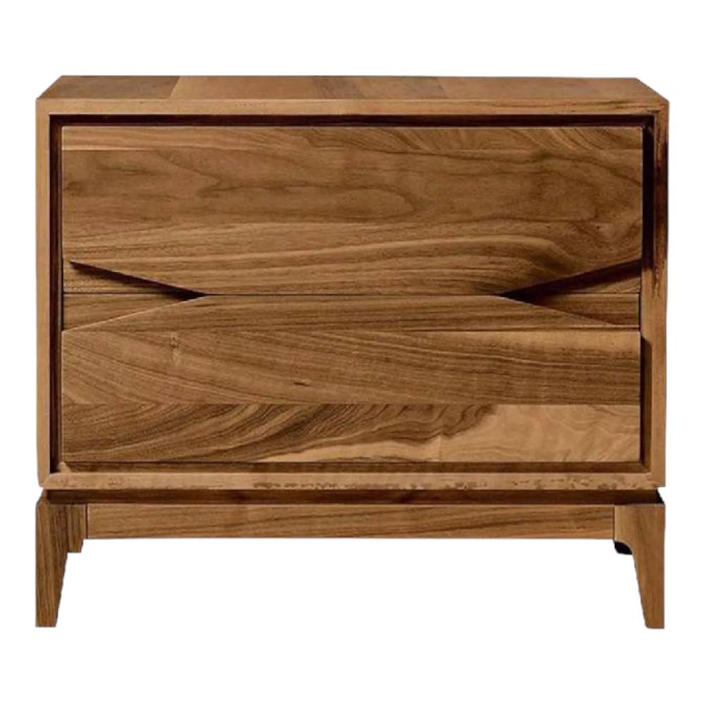 Batik Series Bedside Table duly polished in Matte Finish and base in Teak Wood