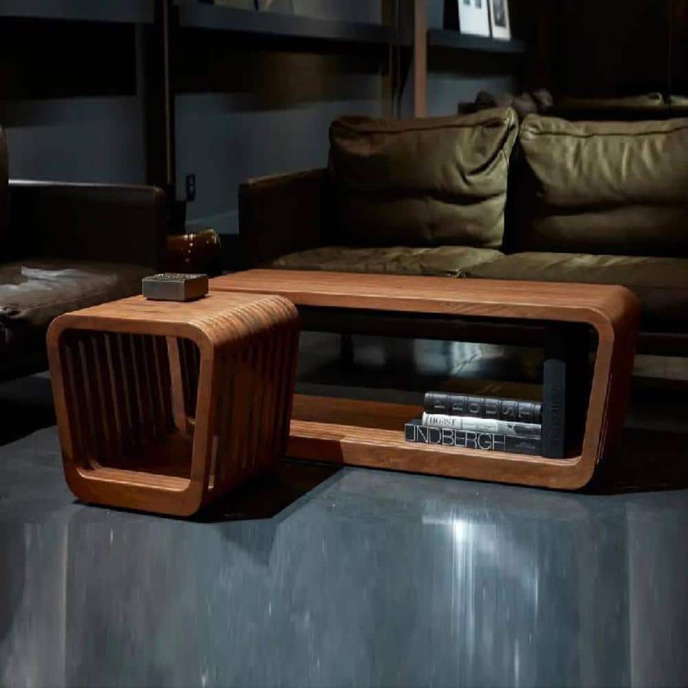 Roset Series Bedside Table in Walnut Finish