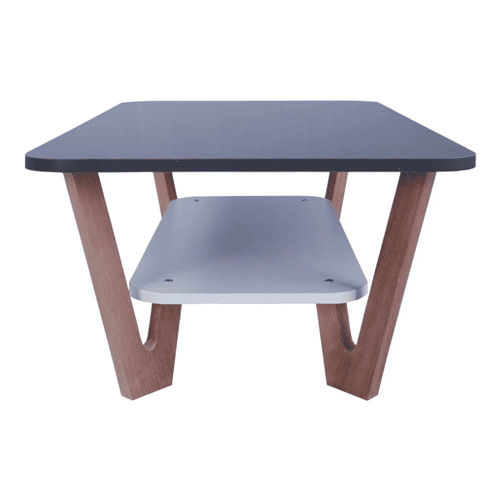 Rectangular Engineered Wood Coffee Table In Frosty White Colour