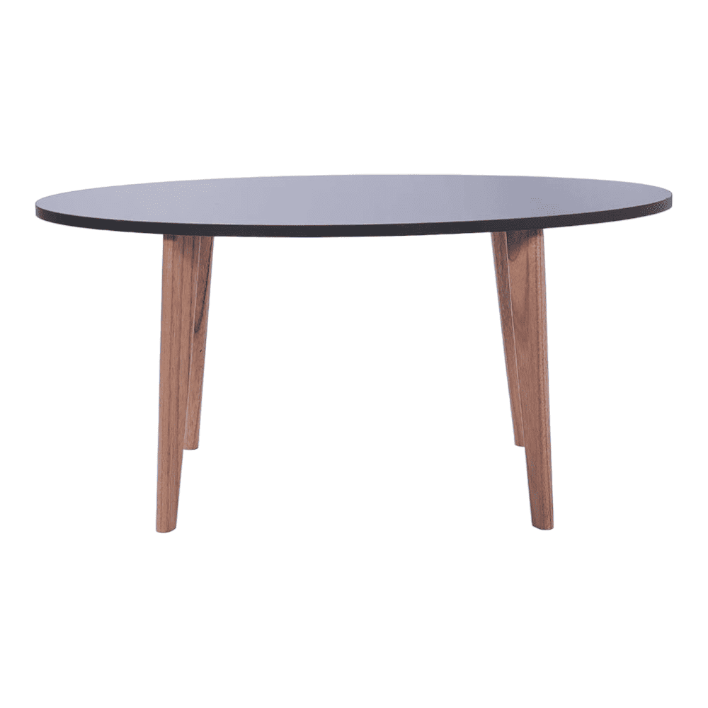Kelly Oval Engineered Wood Coffee Table In Matte Finish