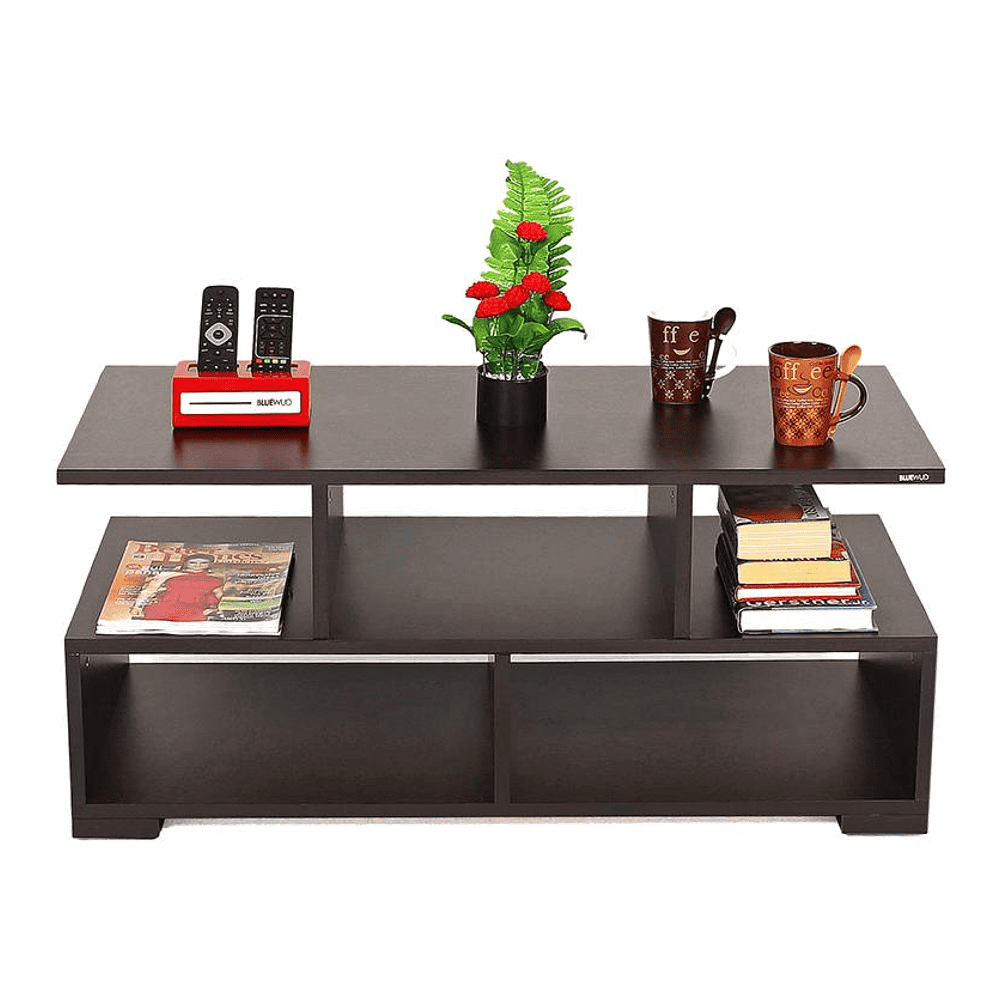 Victor Rectangular Engineered Wood Coffee Table In Wenge Finish