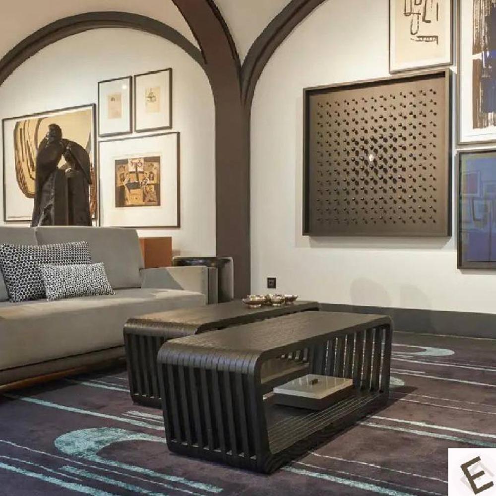 Roset Series Coffee Table Cum Bench In Black