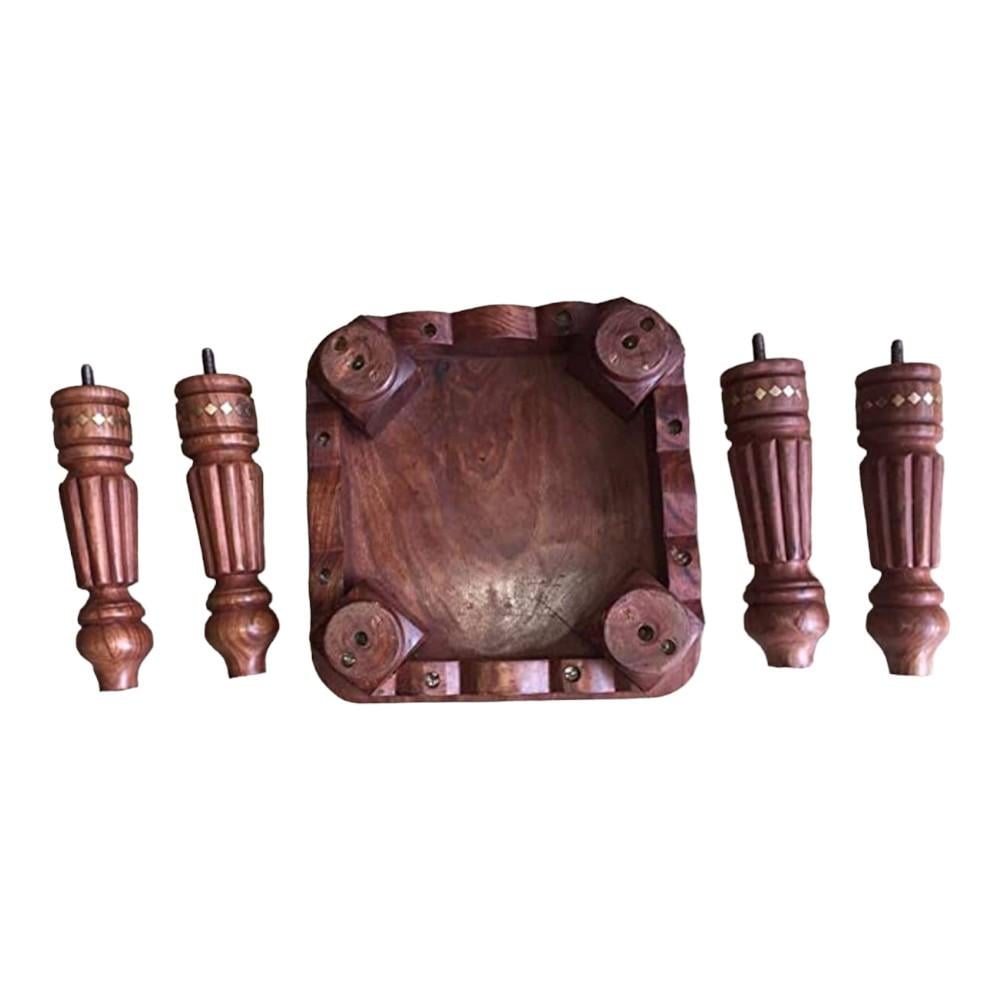 Shilpi Handicrafts Folding Coffee Table - Brown - Nshctbl02