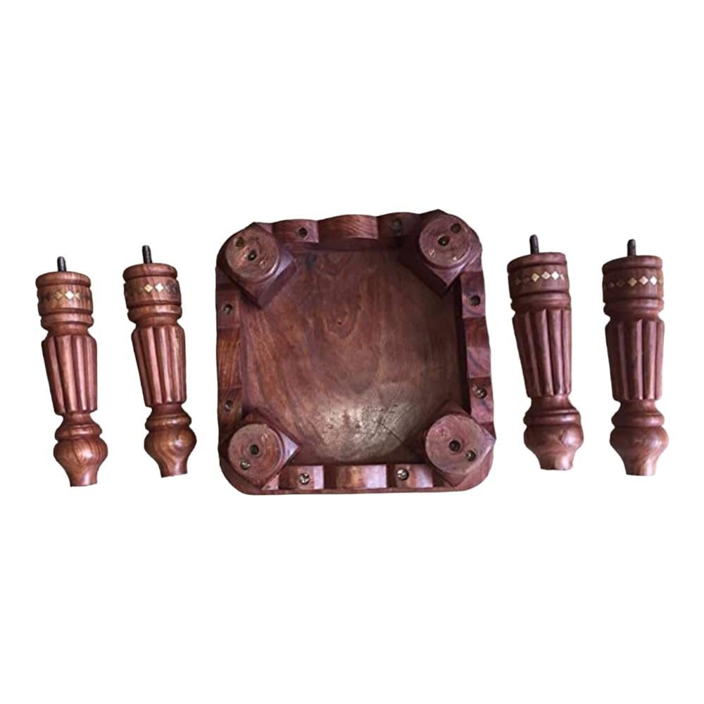 Shilpi Handicrafts Folding Coffee Table - Brown
