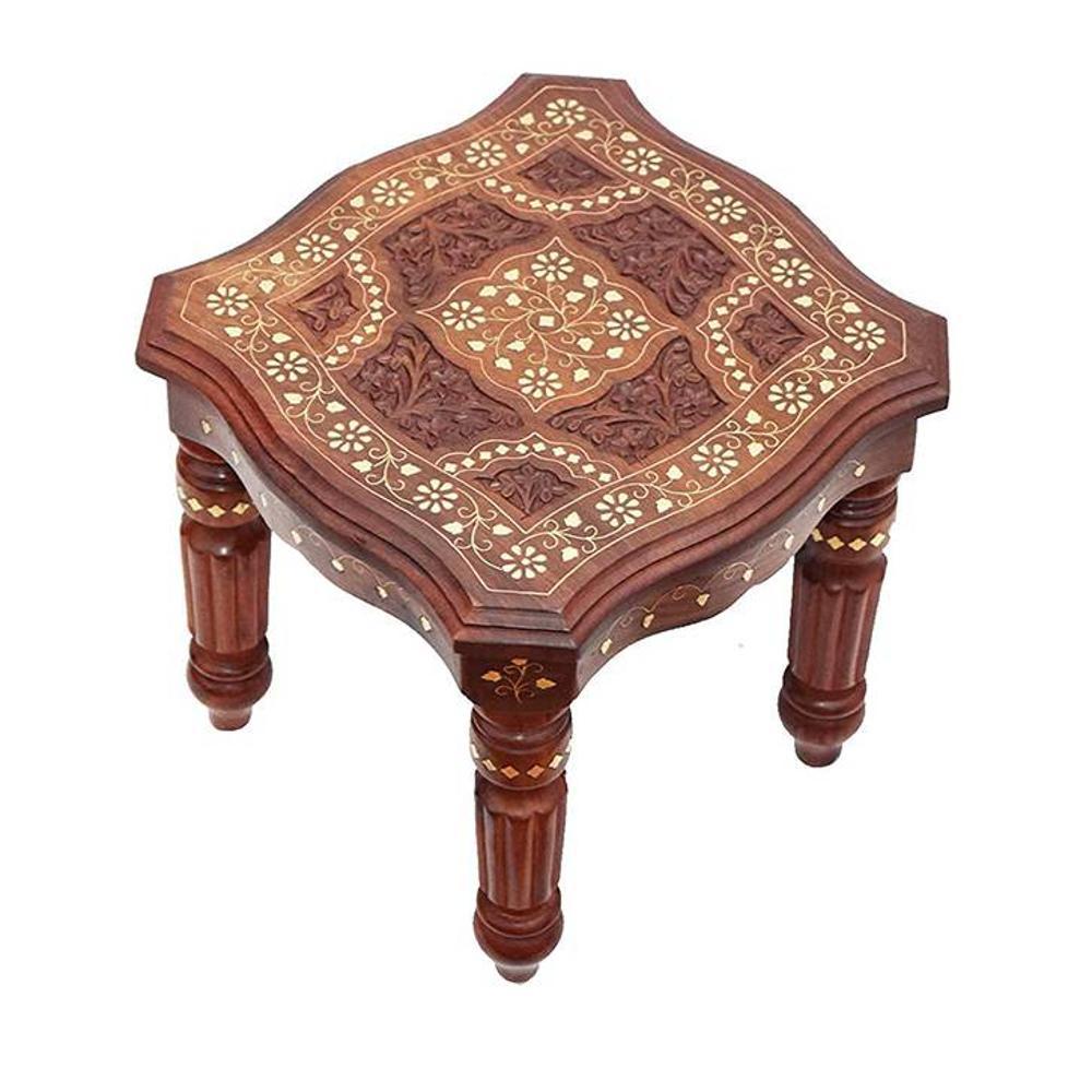 Shilpi Handicrafts Folding Coffee Table - Brown