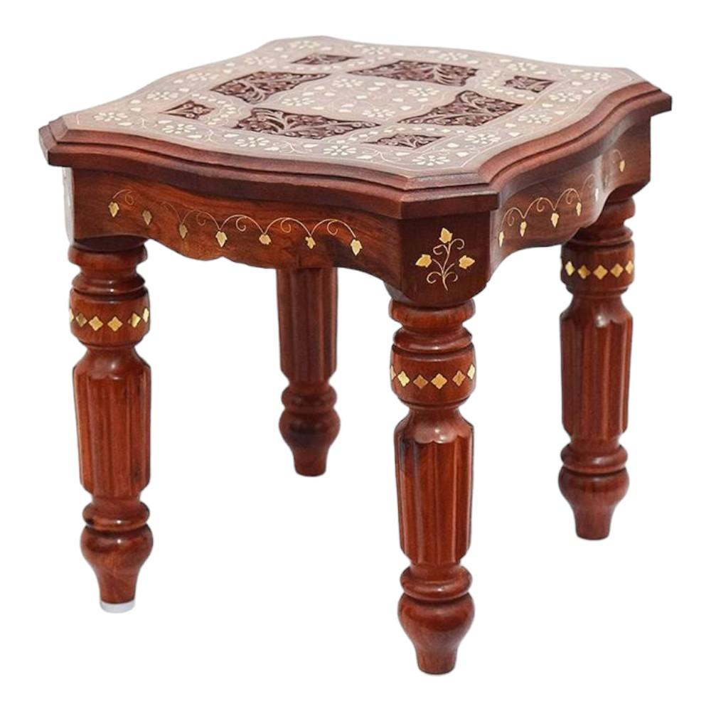 Shilpi Handicrafts Folding Coffee Table - Brown