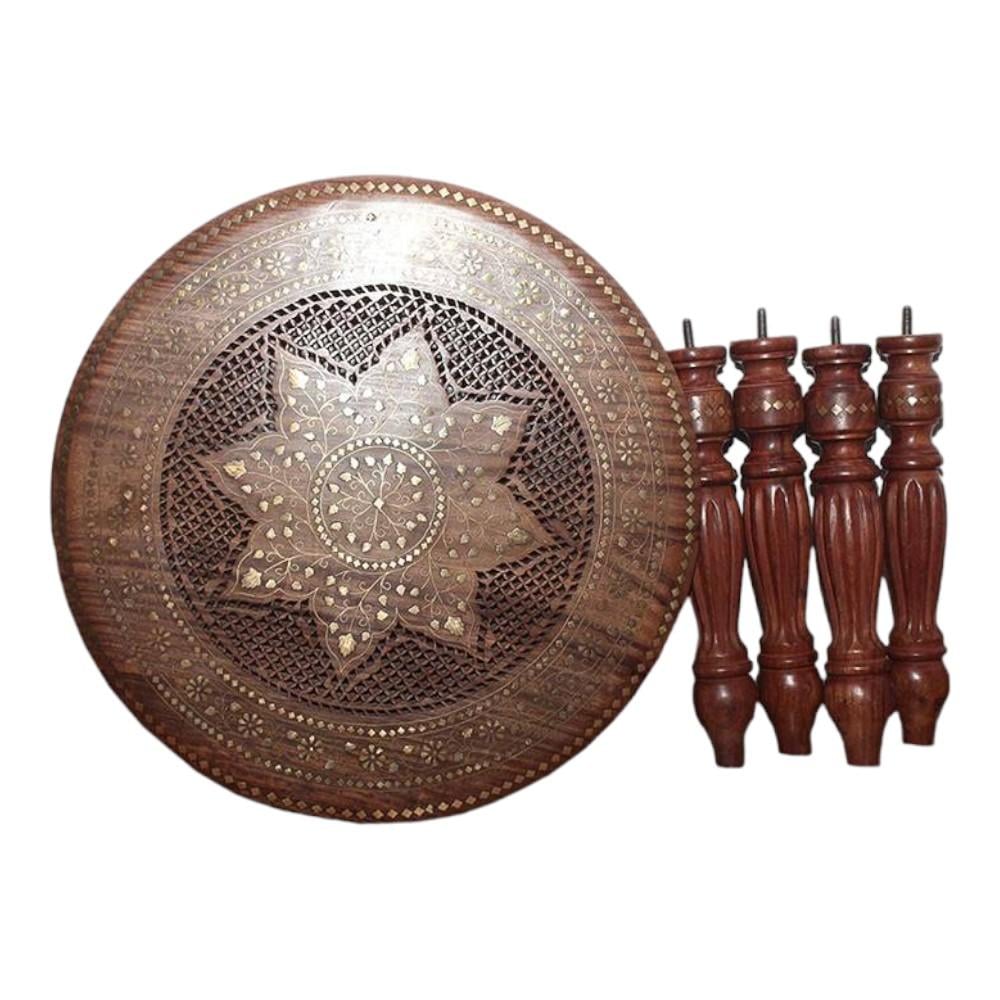 Shilpi Handicrafts Folding Coffee Table - Brown