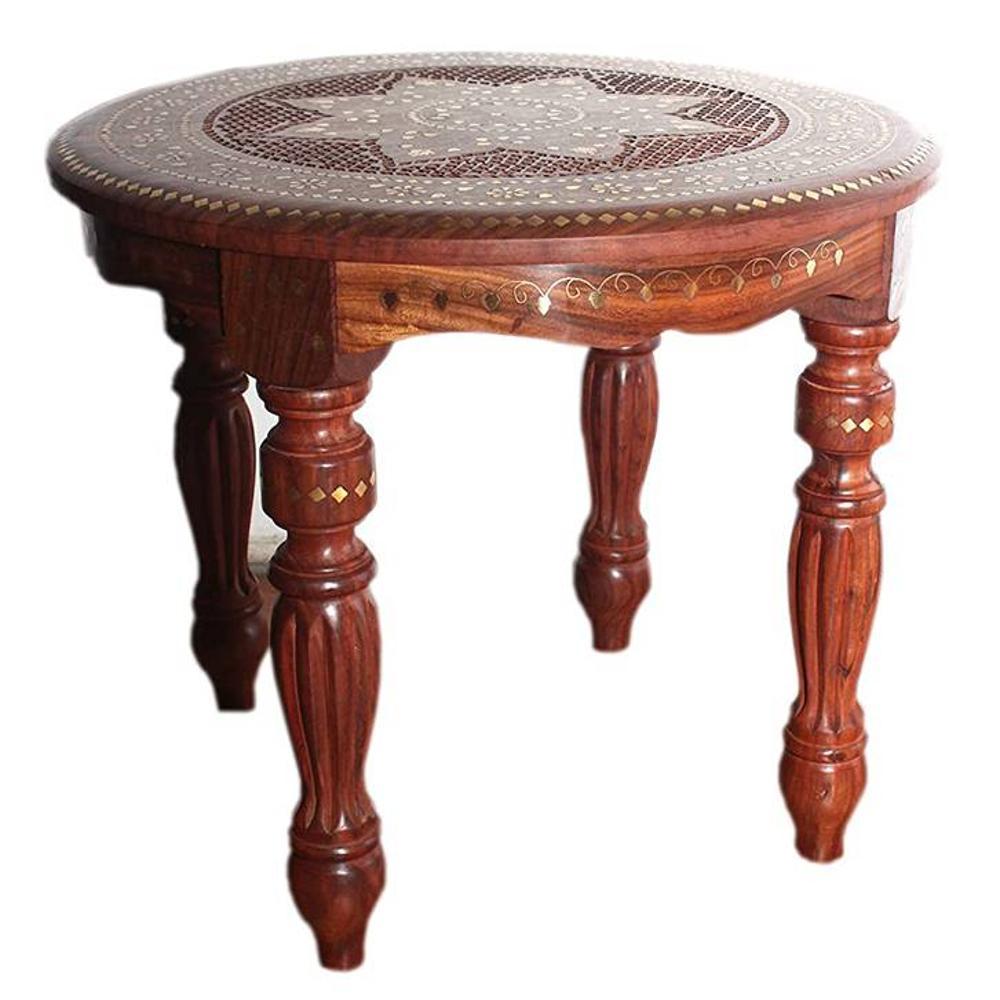 Shilpi Handicrafts Folding Coffee Table Brown