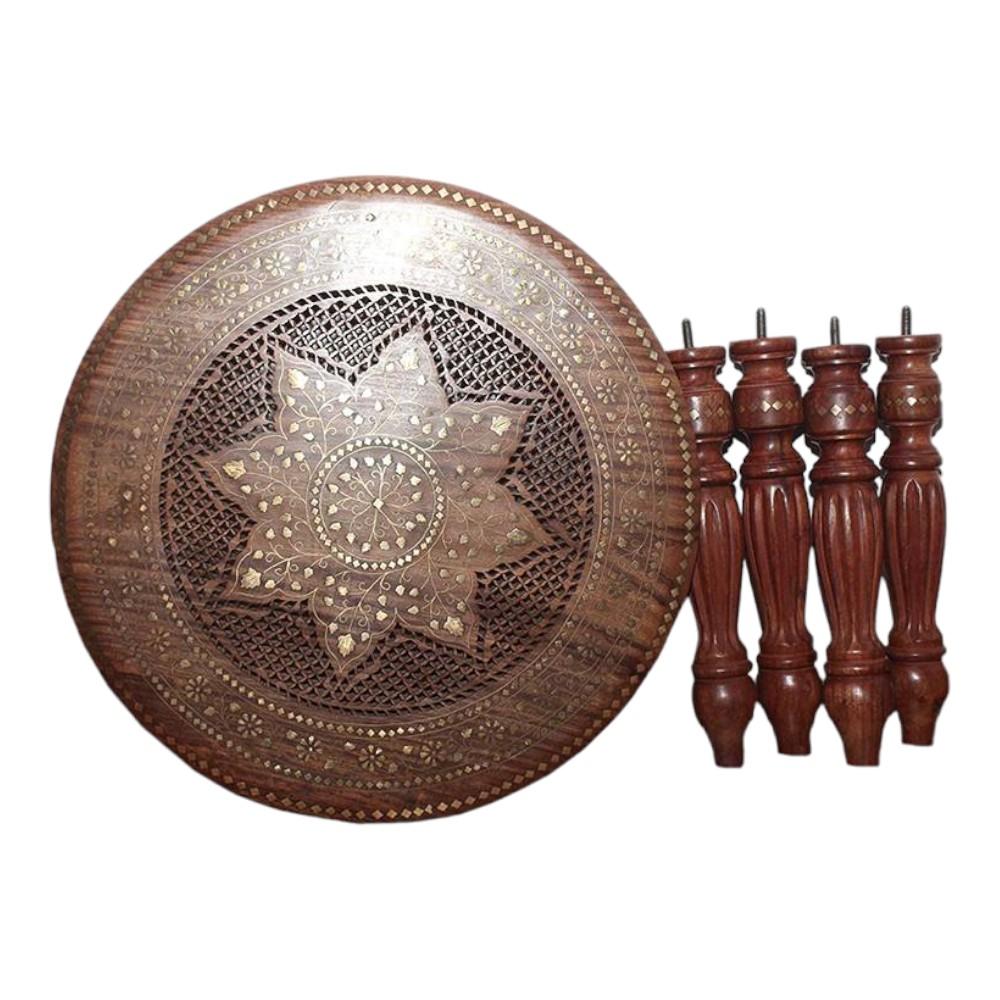 Shilpi Handicrafts Folding Coffee Table Brown