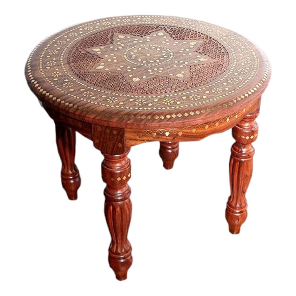 Shilpi Handicrafts Folding Coffee Table Brown