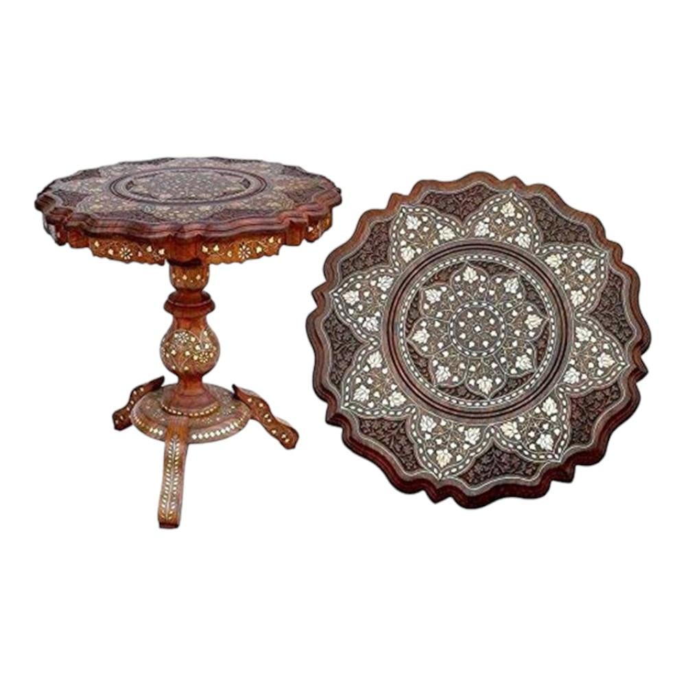 Shilpi Handicrafts Folding Coffee Table - Brown - Nshctbl09