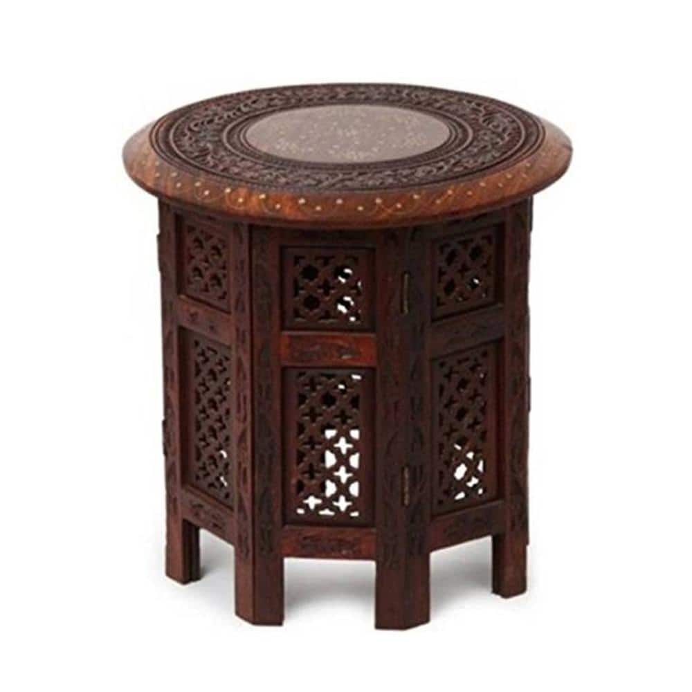 Shilpi Handicrafts Folding Coffee Table - Brown - Nshctbl10