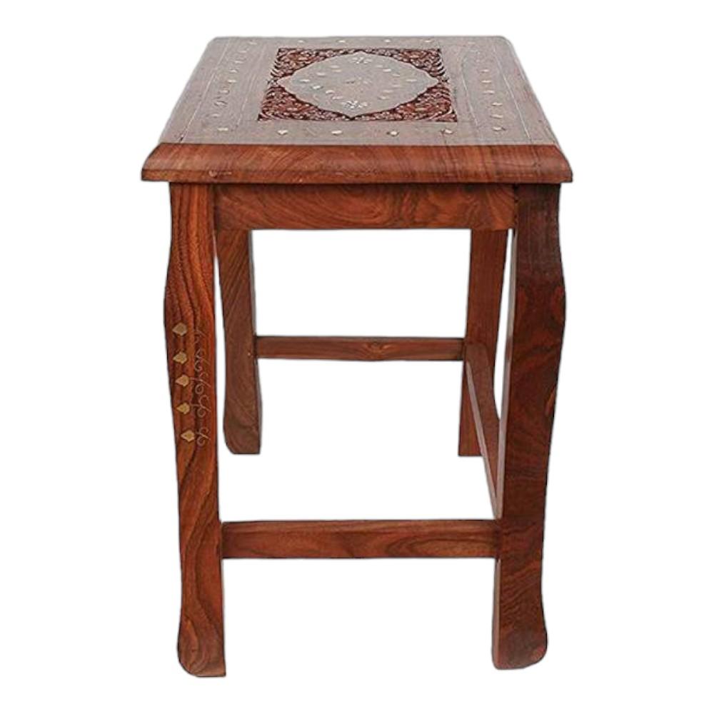 Shilpi Handicrafts Nesting Coffee Table - Brown - Nshctbl12