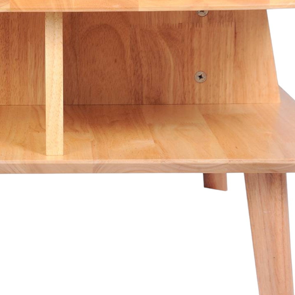 Coffee Table Brown Natural Wood Finish