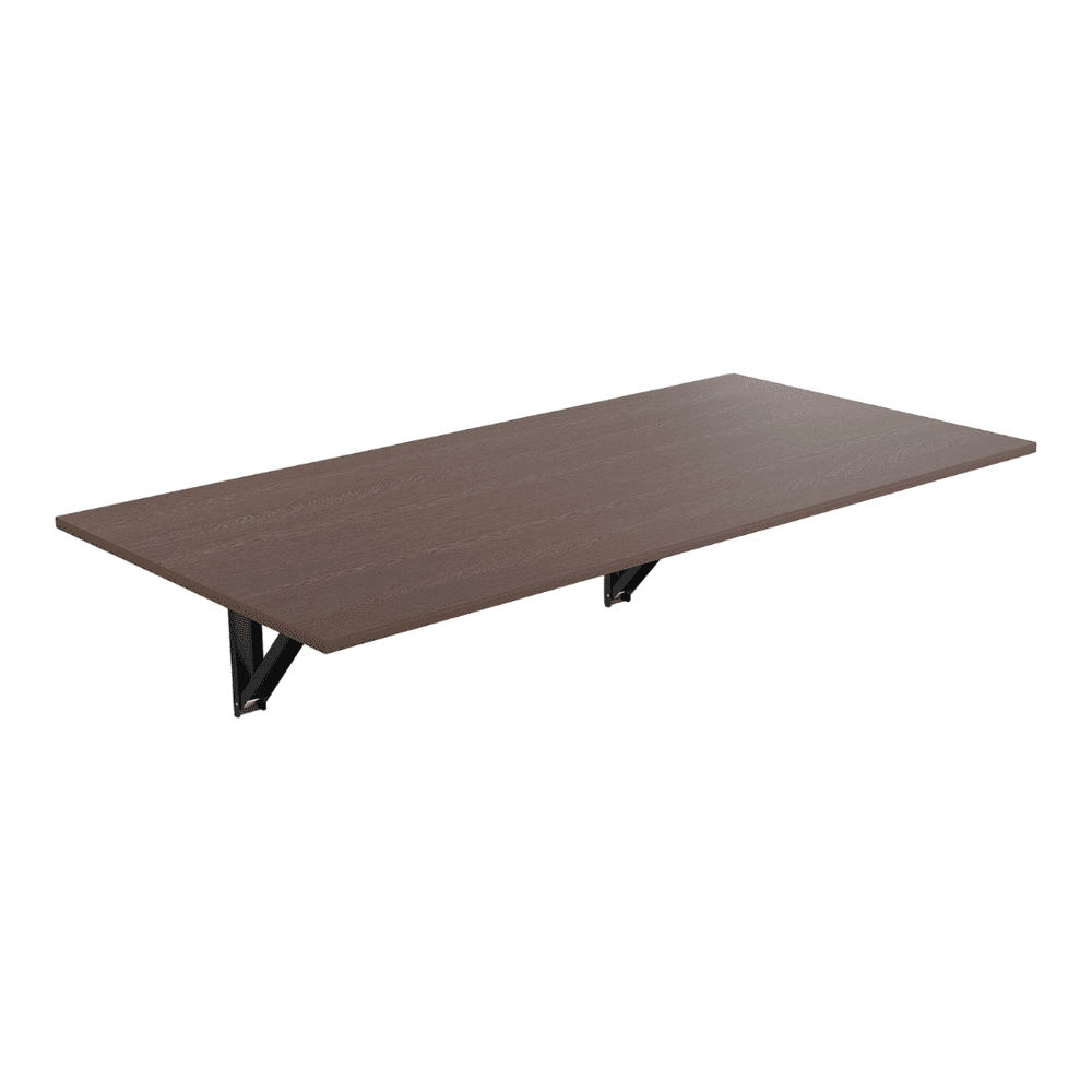 Hemming Engineered Wood Wall Mount Folding Dining Table In Wenge Finish
