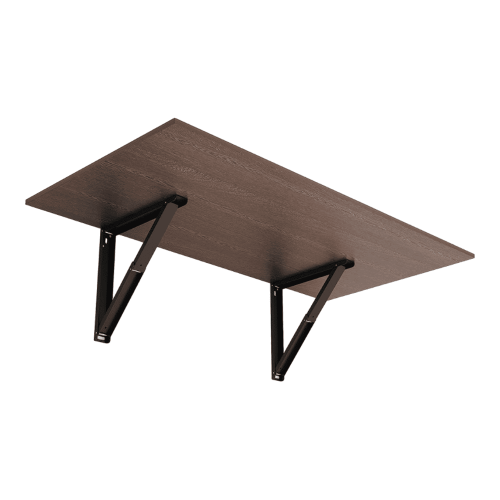 Hemming Engineered Wood Wall Mount Folding Dining Table In Wenge Finish