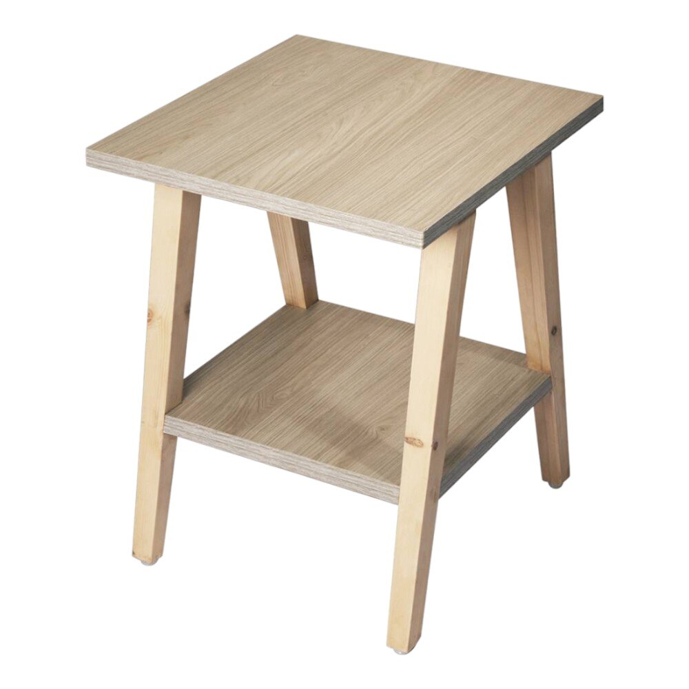 Pine Hues Trapezium Incline Table, Side Table, Wooden End Table, Living Room Decor