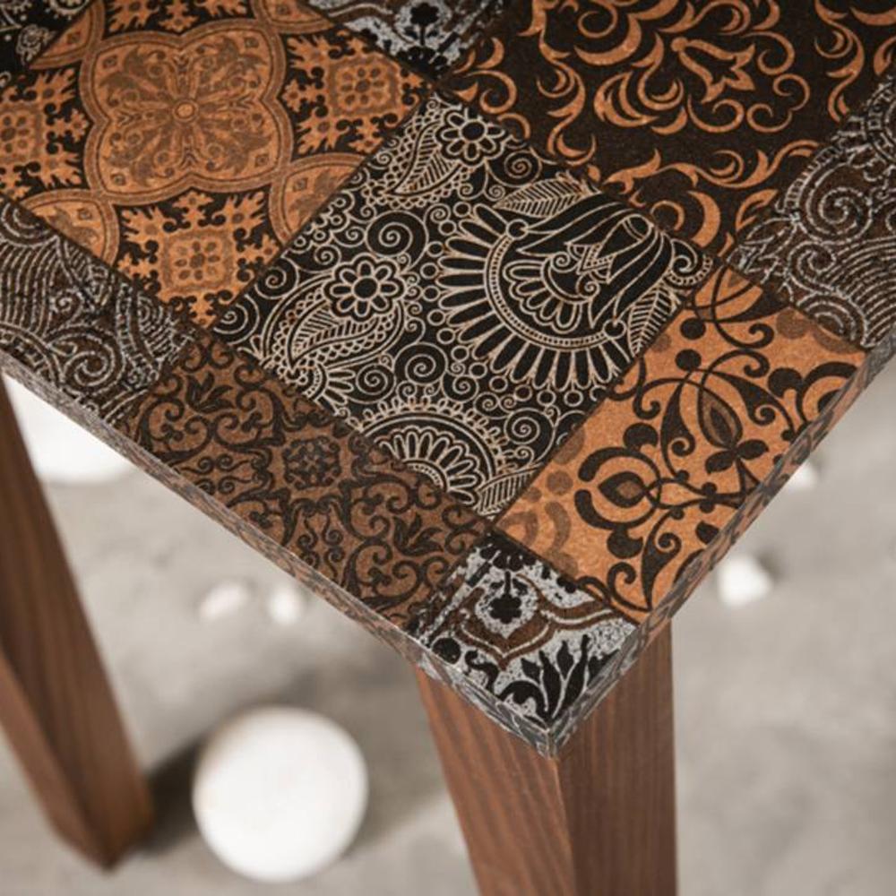 Iznik Solid Wood Nested End Table in Laminate Finish - Set of 3