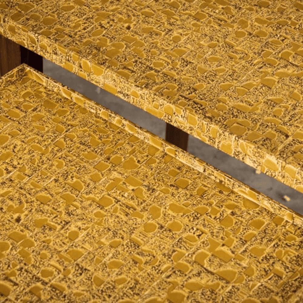 Sunehri Solid Wood Nested End Table in Paper Finish - Set of 3