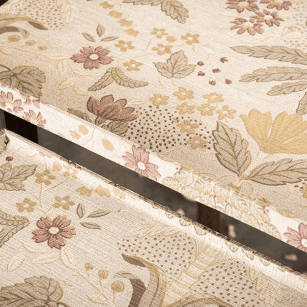 Heritage Solid Wood Rectangular Nested End Table in Paper Finish - Set of 2