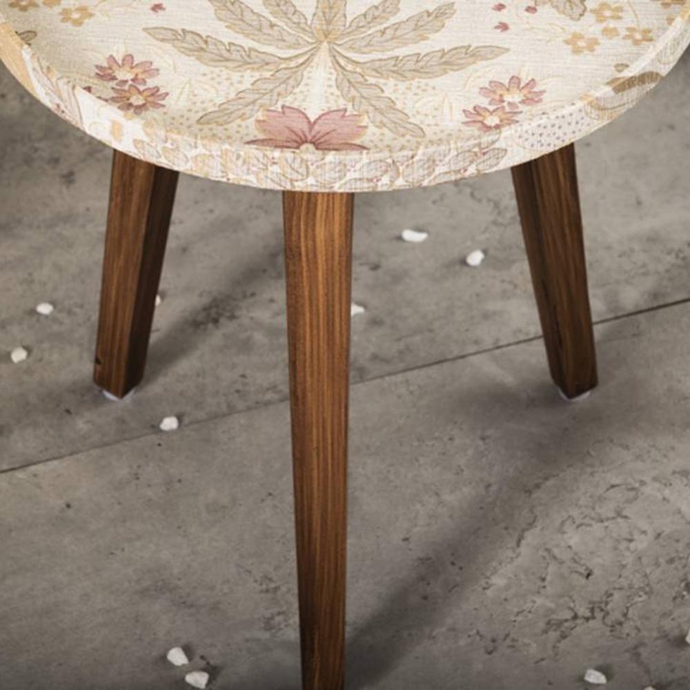 Heritage Solid Wood Round Nested End Table in Paper Finish - Set of 2