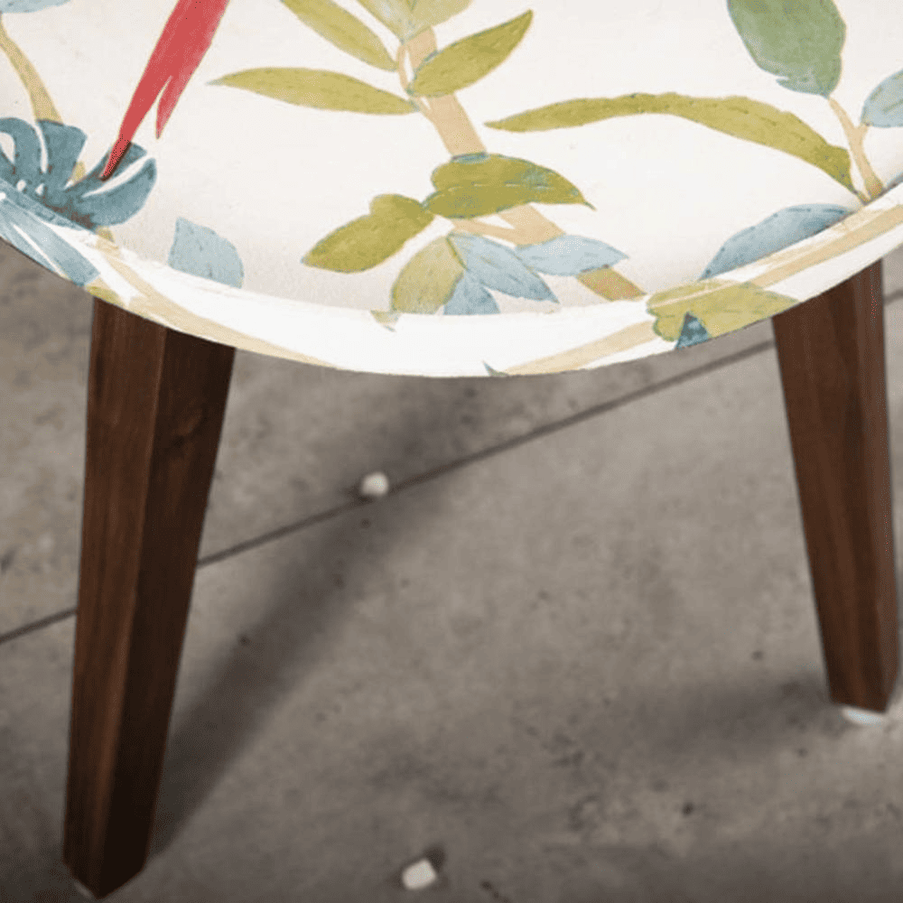Pakshi Solid Wood Round Nested End Table in Paper Finish - Set of 2