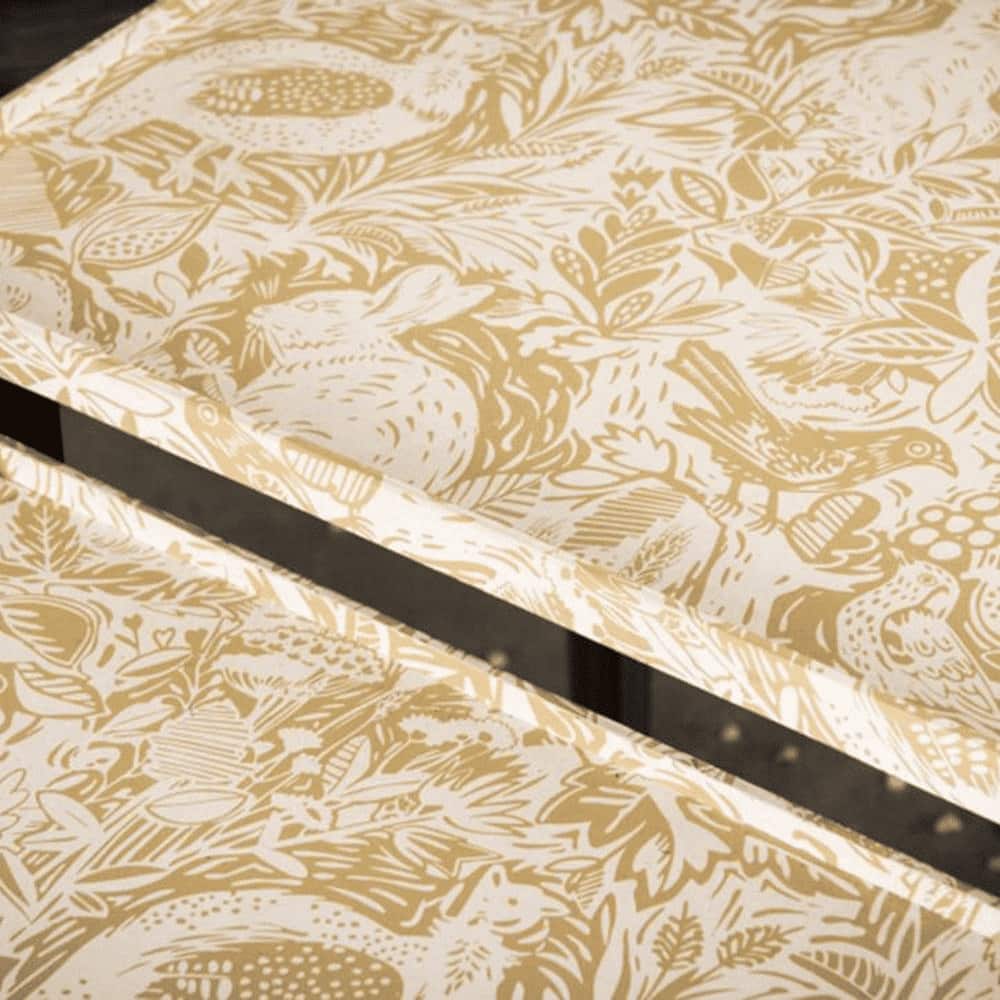 Jungle Solid Wood Nested End Table in Paper Finish - Set of 3