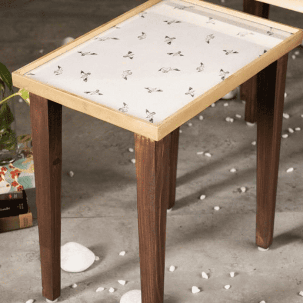 Seagull Solid Wood Nested End Table - Set of 3