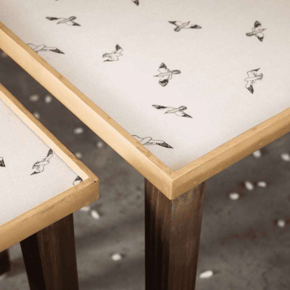 Seagull Solid Wood Nested End Table - Set of 3