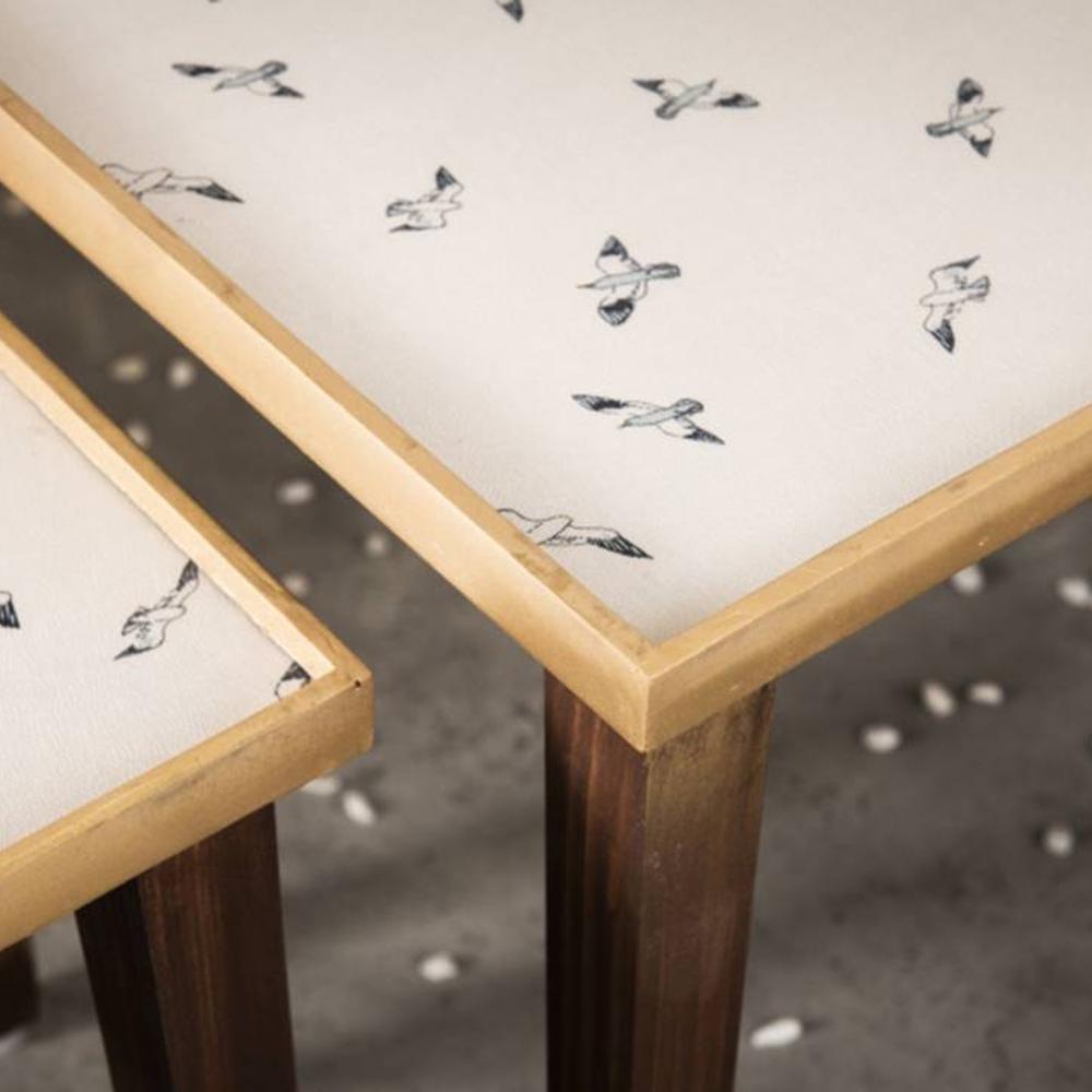 Seagull Solid Wood Nested End Table - Set of 2