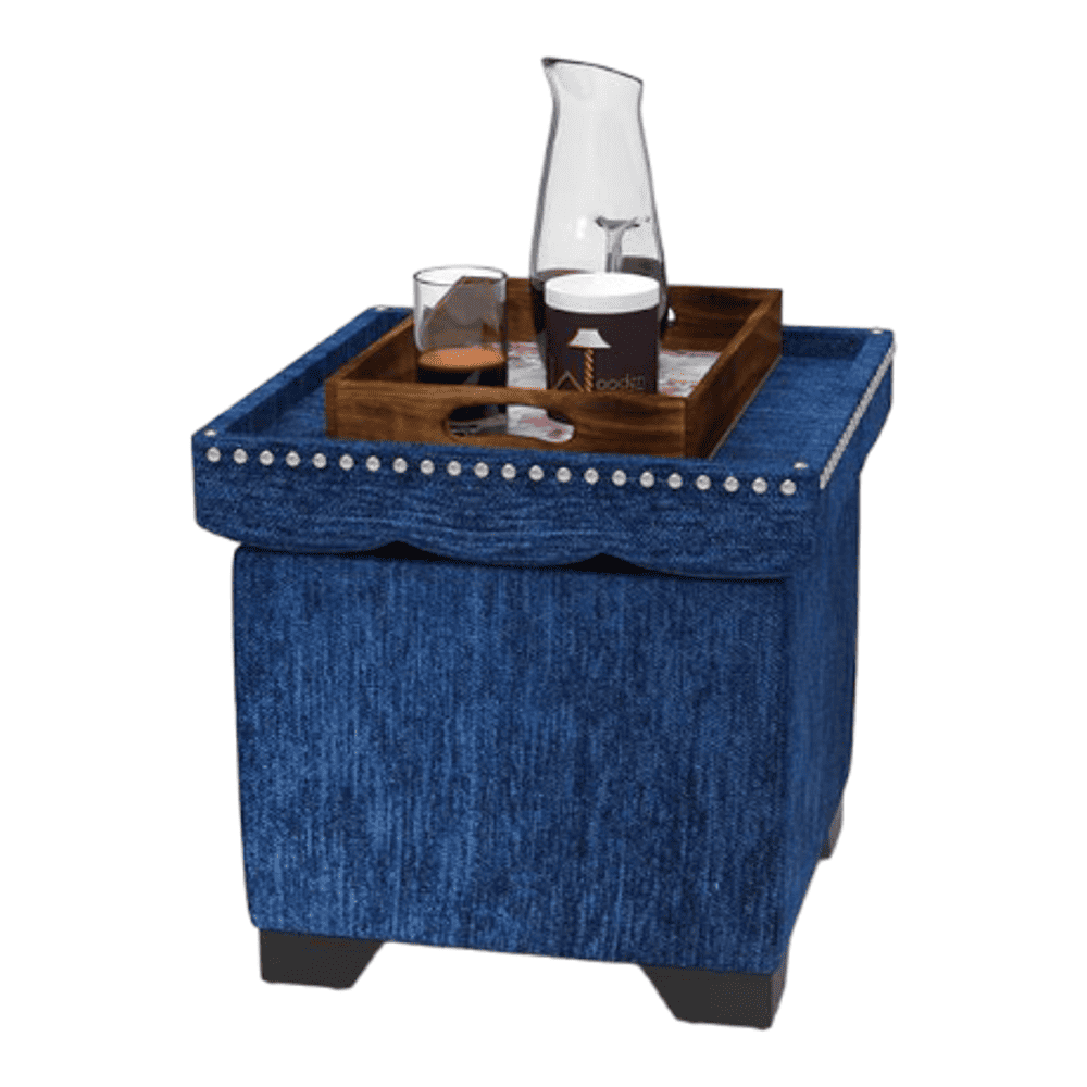 Eccentric Stool Cum End Table with Storage