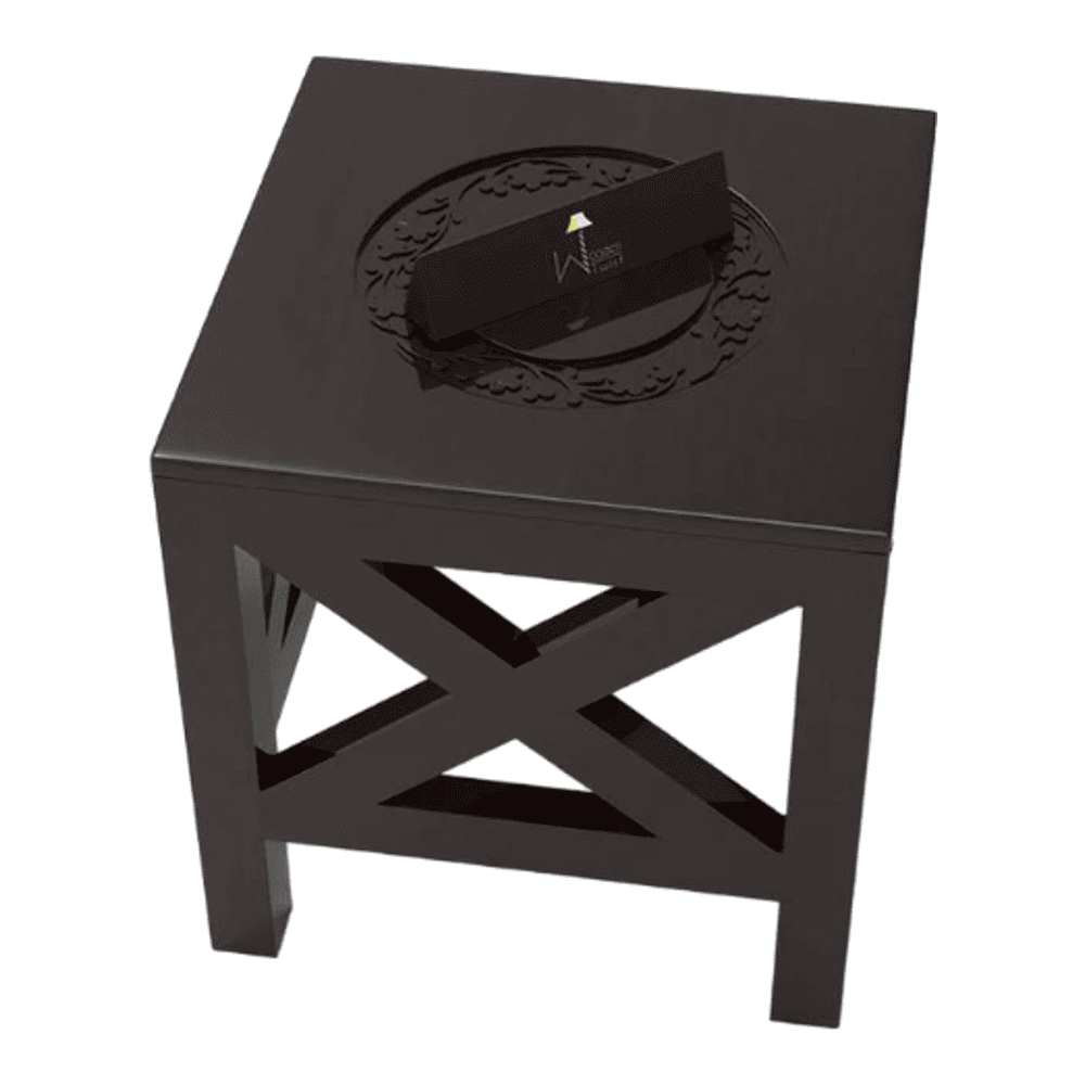 Handcrafted Wooden Square End Table