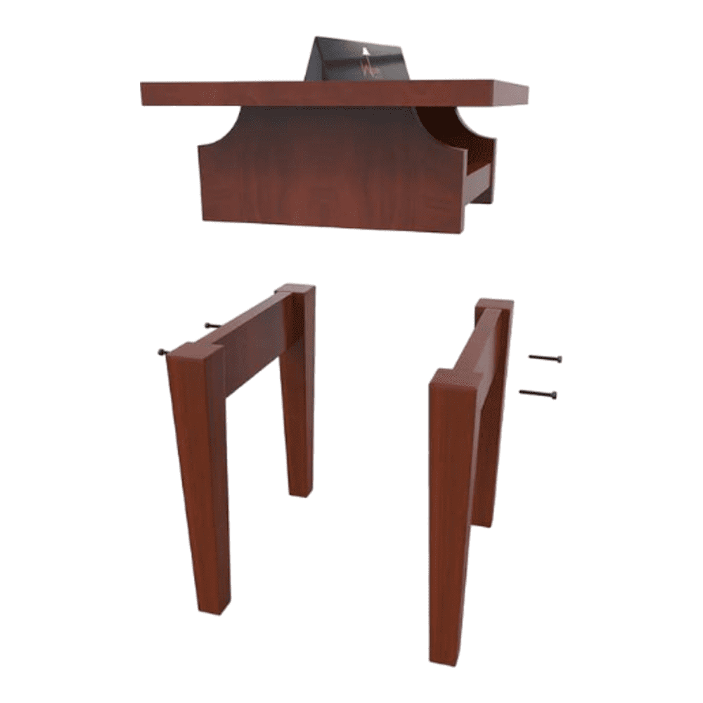 Handmade Unique Design Wooden Sofa Table (Honey Finish)