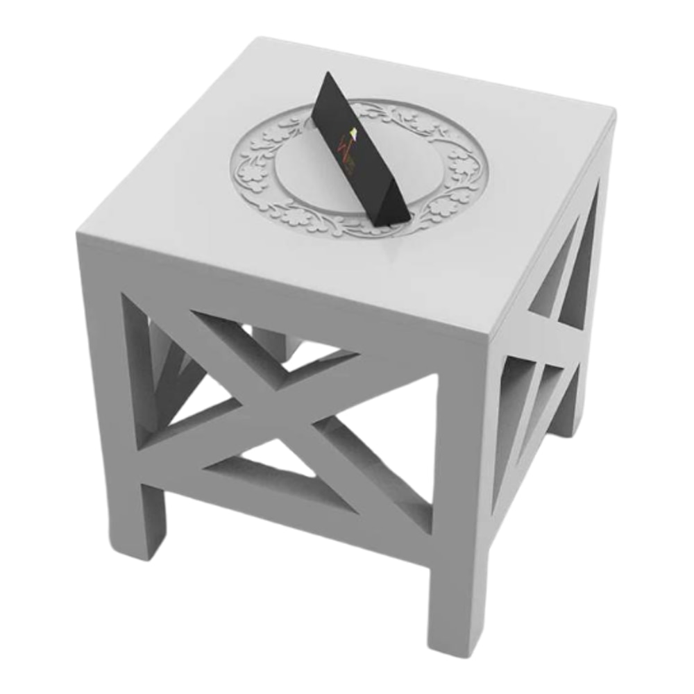 Handcrafted Wooden Square End Table