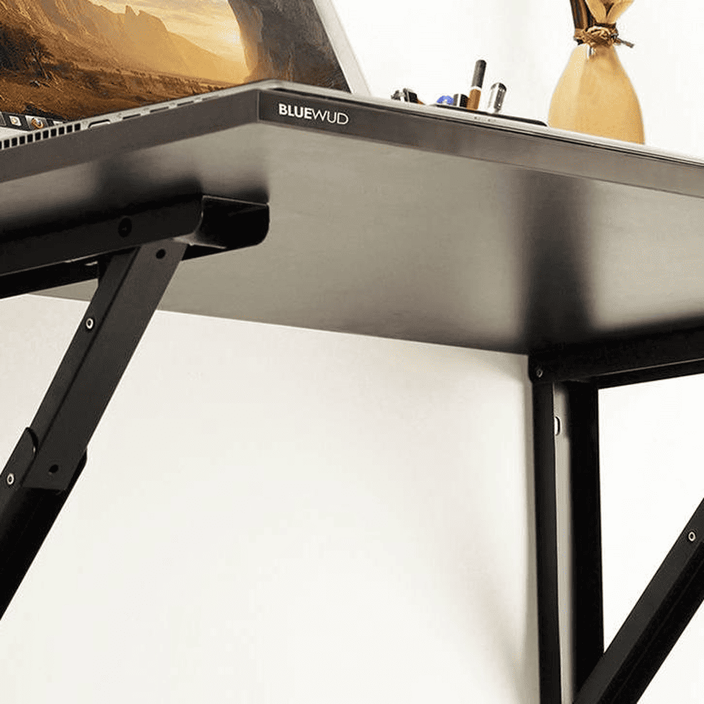 Hemming Wall Mounted Engineered Wood Study Table in Wenge Finish