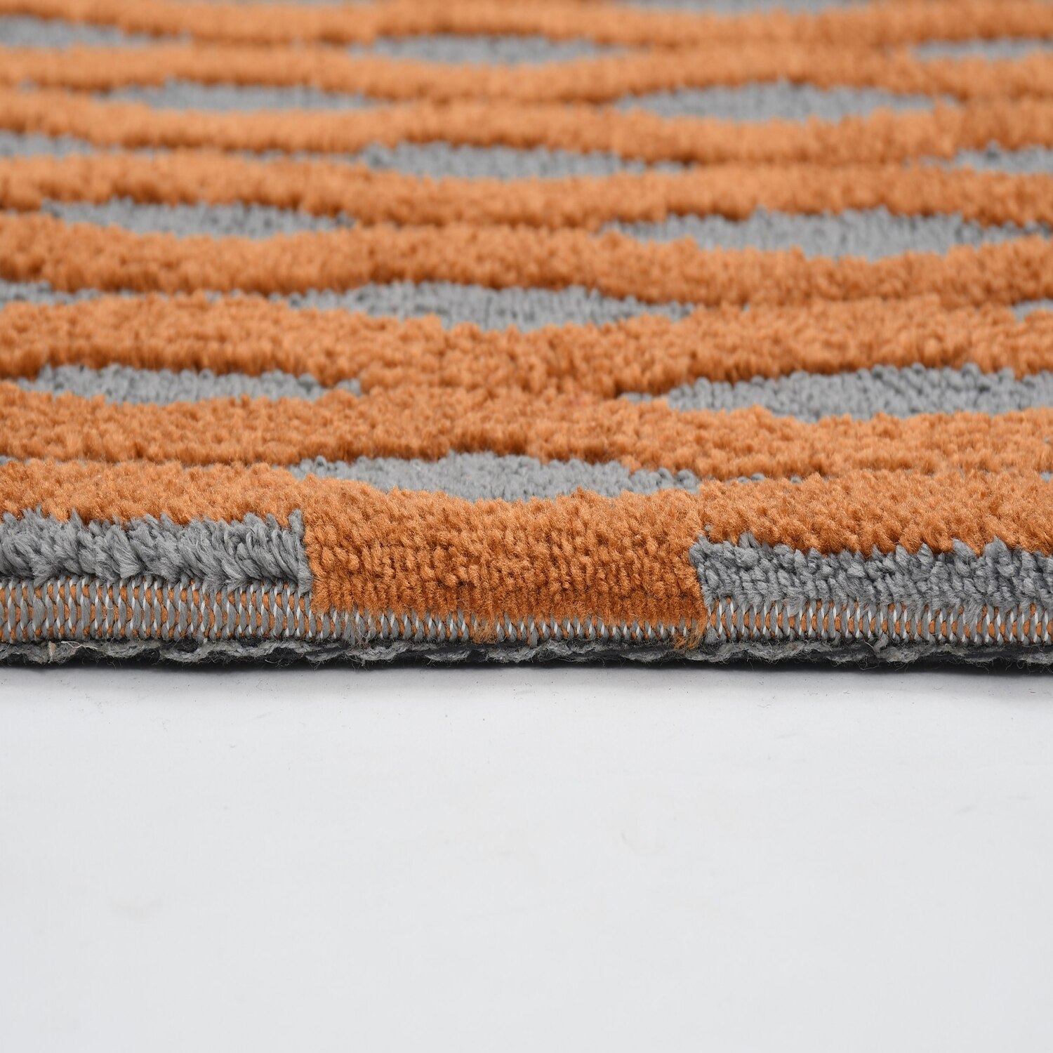 Multicolor Abstract Machine Made Polyester 5 X 7 Feet Carpet