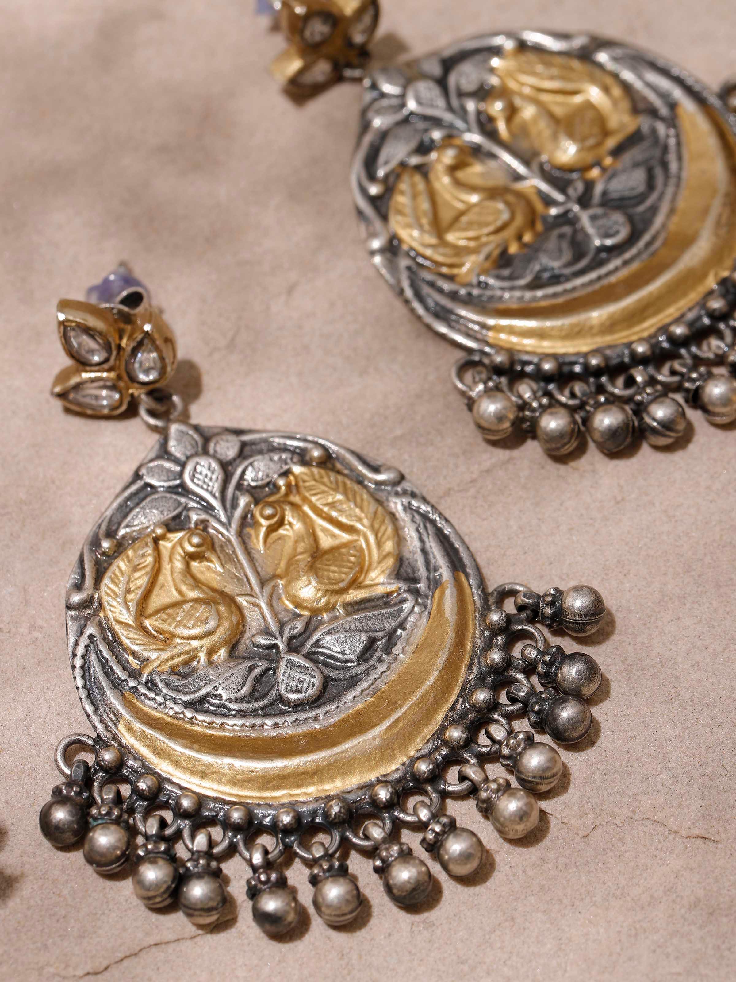 Silver Smithing Drops Earrings