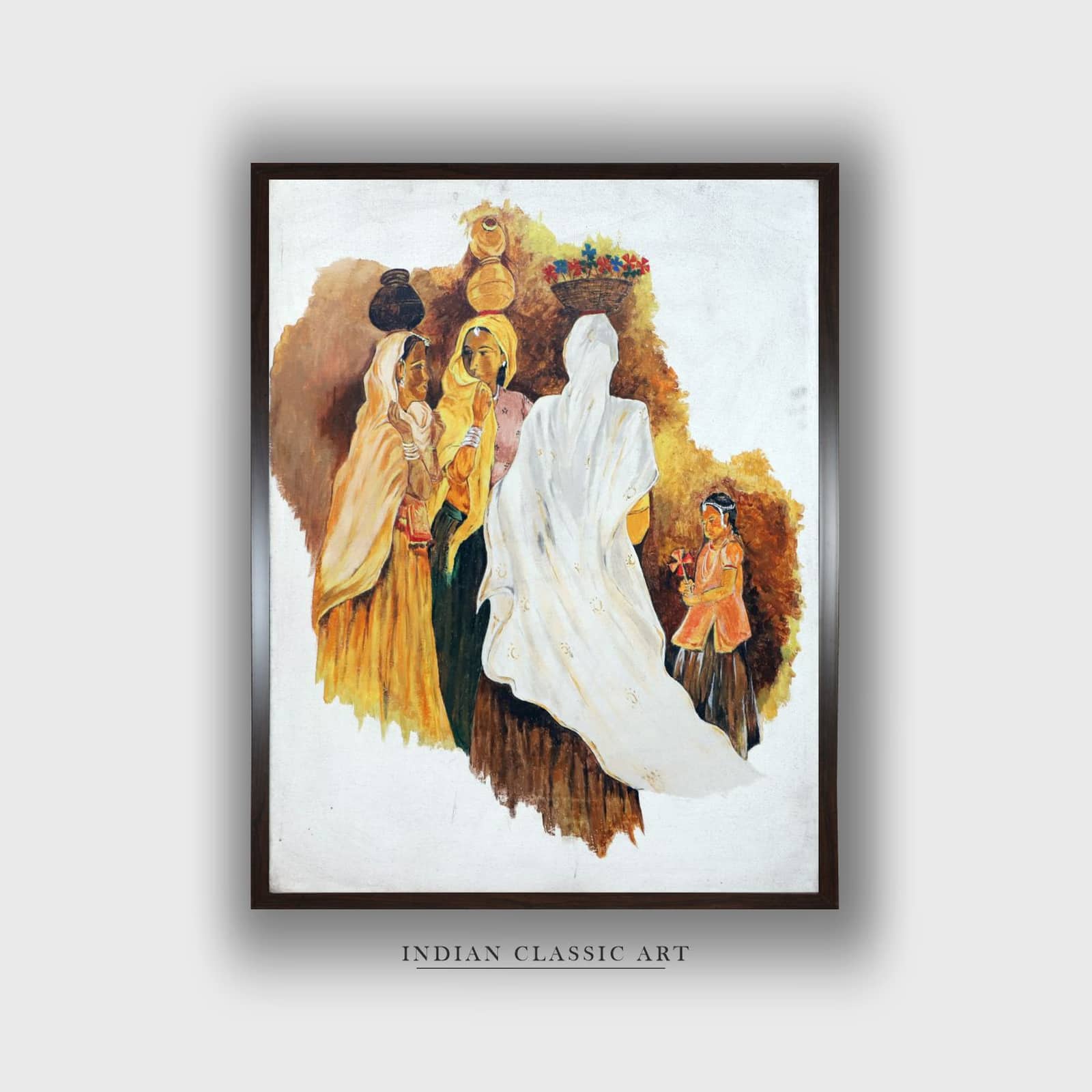 Folk Canvas Wall Prints Canvas Wall Prints Set of 1 Multicolor Matte