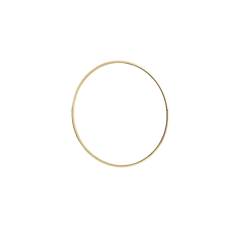 33″ Gold Round Mirror