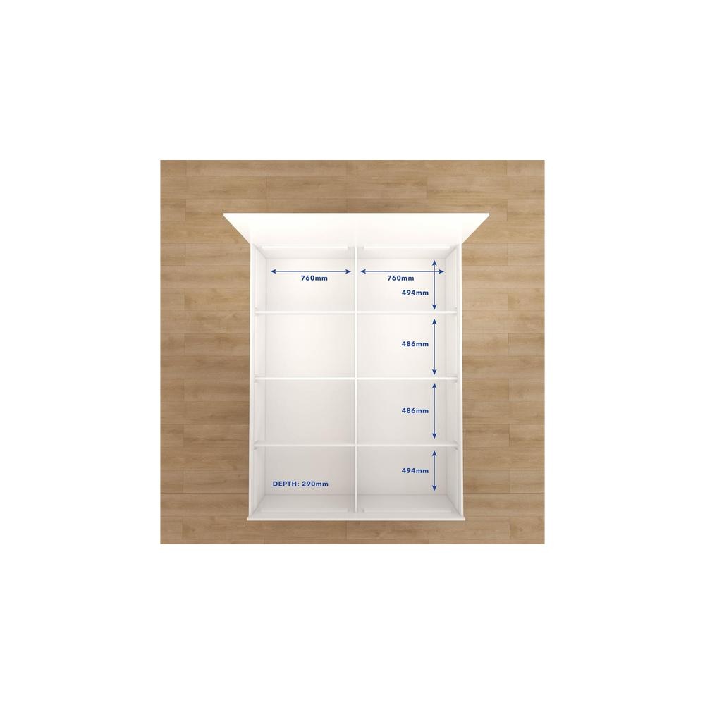 Virabhad Engineered Wood Queen Size Bed In White Finish