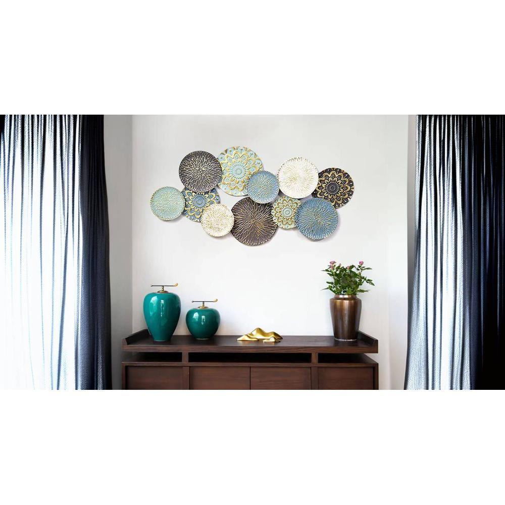 Multicolor wall plates Metal Wall Art