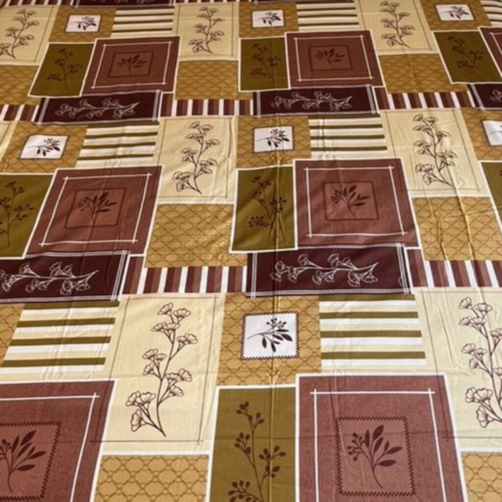 Multicolor Floral 400 TC Cotton Flat Super King Size Bedsheet With 2 Pilllow Covers From Threads